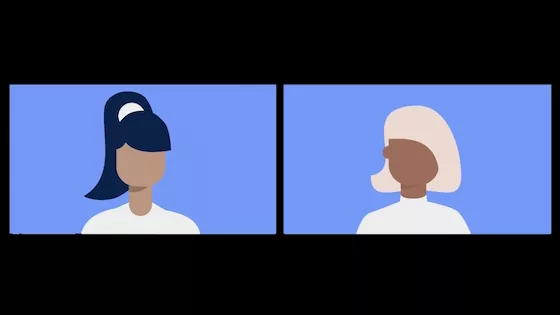 זום וובינר זום וובינר עם 2 דוברים שפותחים מצלמה